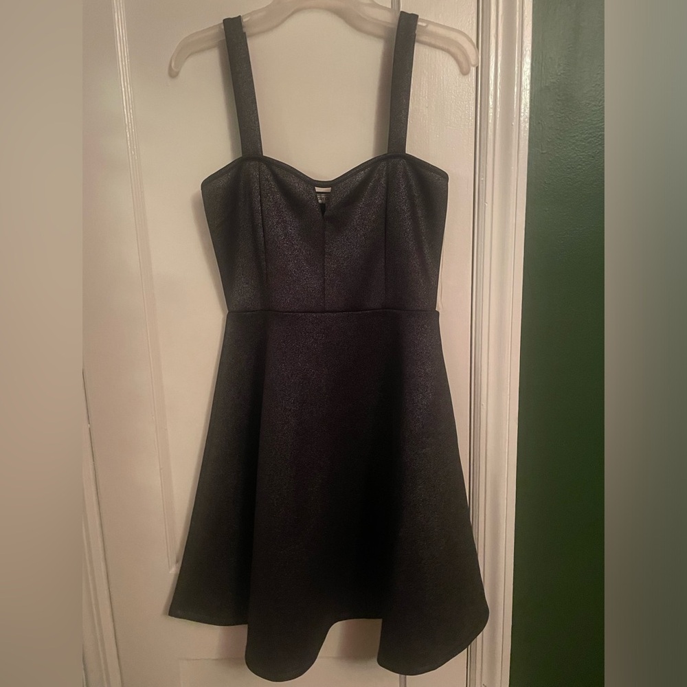 Black sparkly mini dress